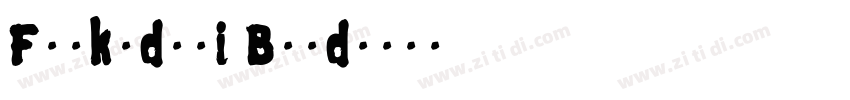 Funkydori Bold字体转换